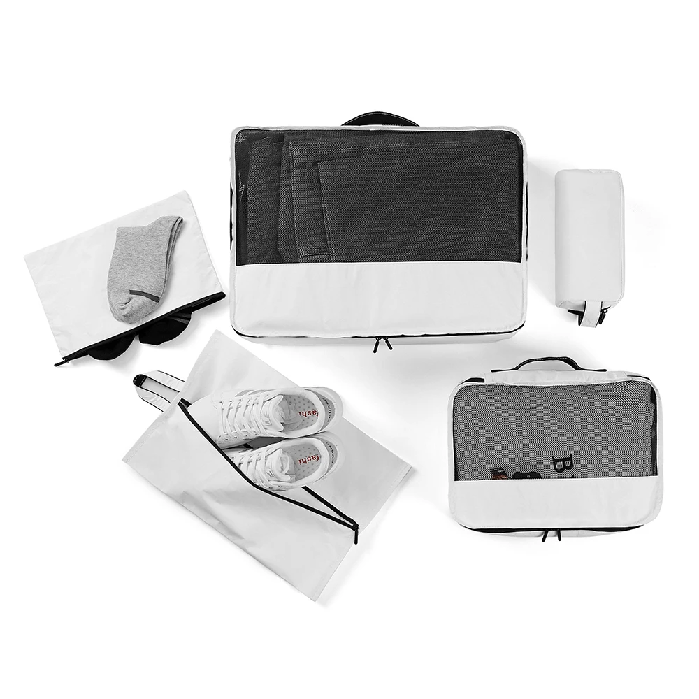 BG-502 Wholesale Tyvek Travel bag- 5 Set Luggage Packing Organizers
