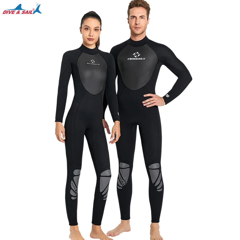DIVE&SAIL ウェットスーツ ブラックL DIVE&SAIL 新型フルボディダイビングウェットスーツ 3mm ネオプレン