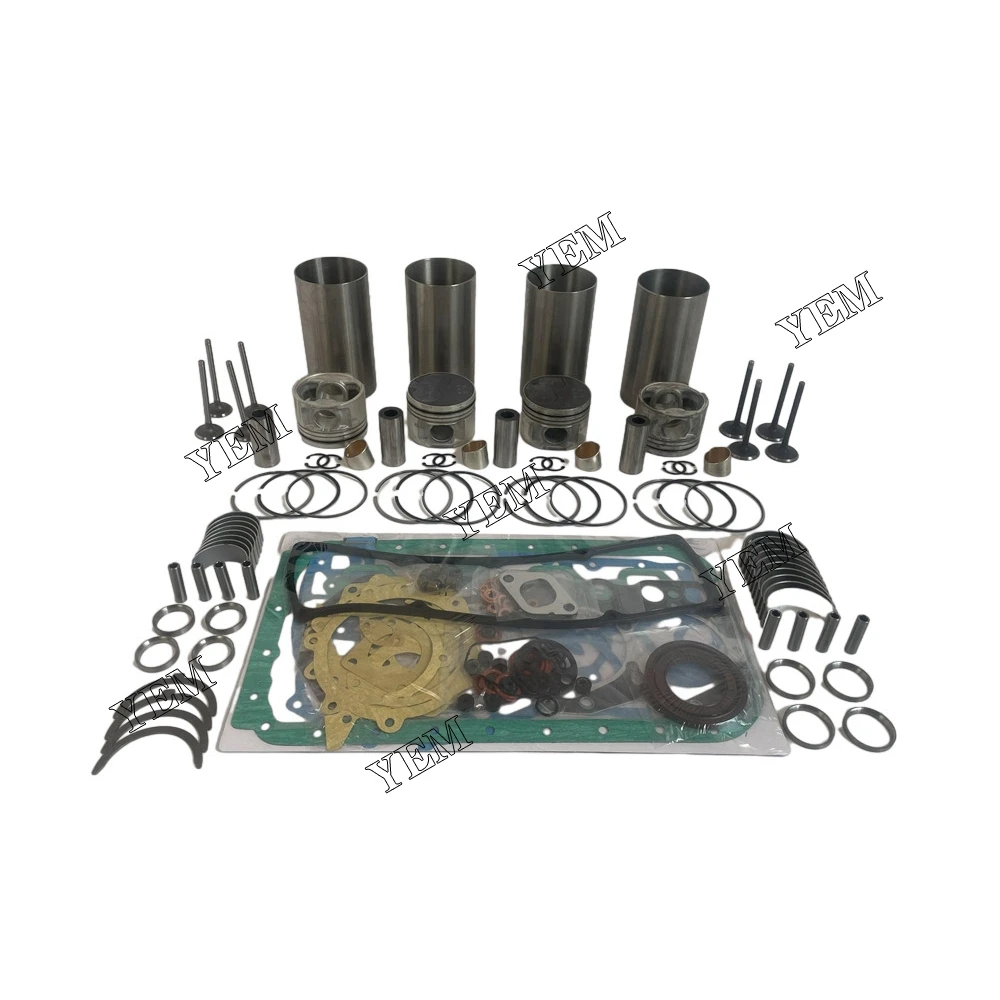 QD32 Overhaul Rebuild Kit With Piston Rings Liner Bearing Valves Head Gasket Set for Nissan Engine Repair Parts Kit