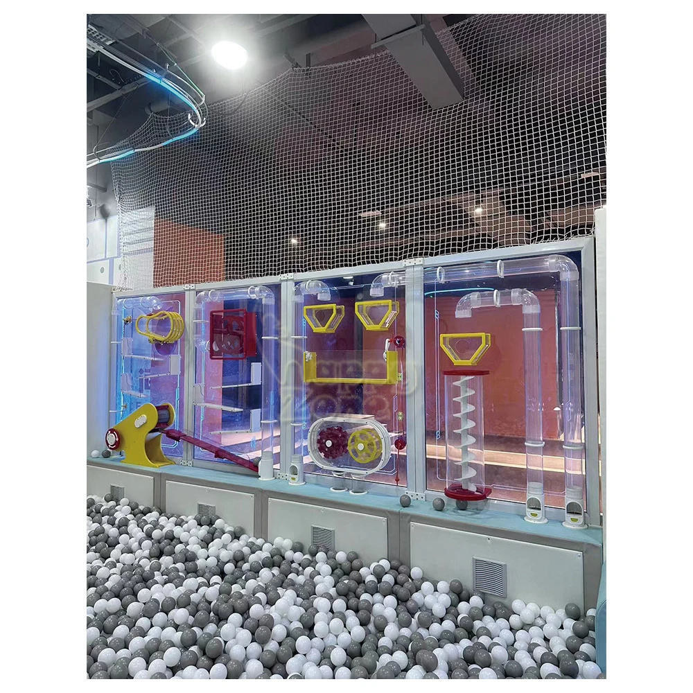 Wholesale Kids Interactive Ball Wall Educational toys Wall play ball machine physical pipe play ball pit walls for indoor play