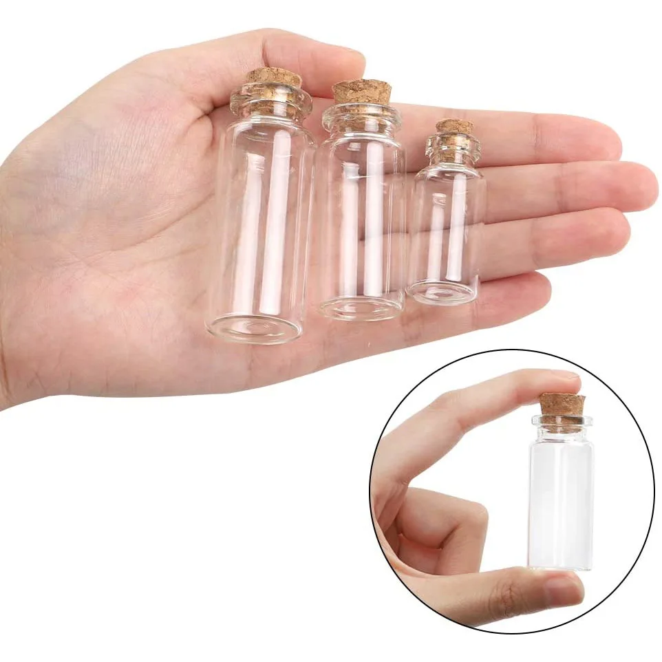 Brajttt 64PCS Cork Stoppers Glass Bottles, DIY Decoration Tiny