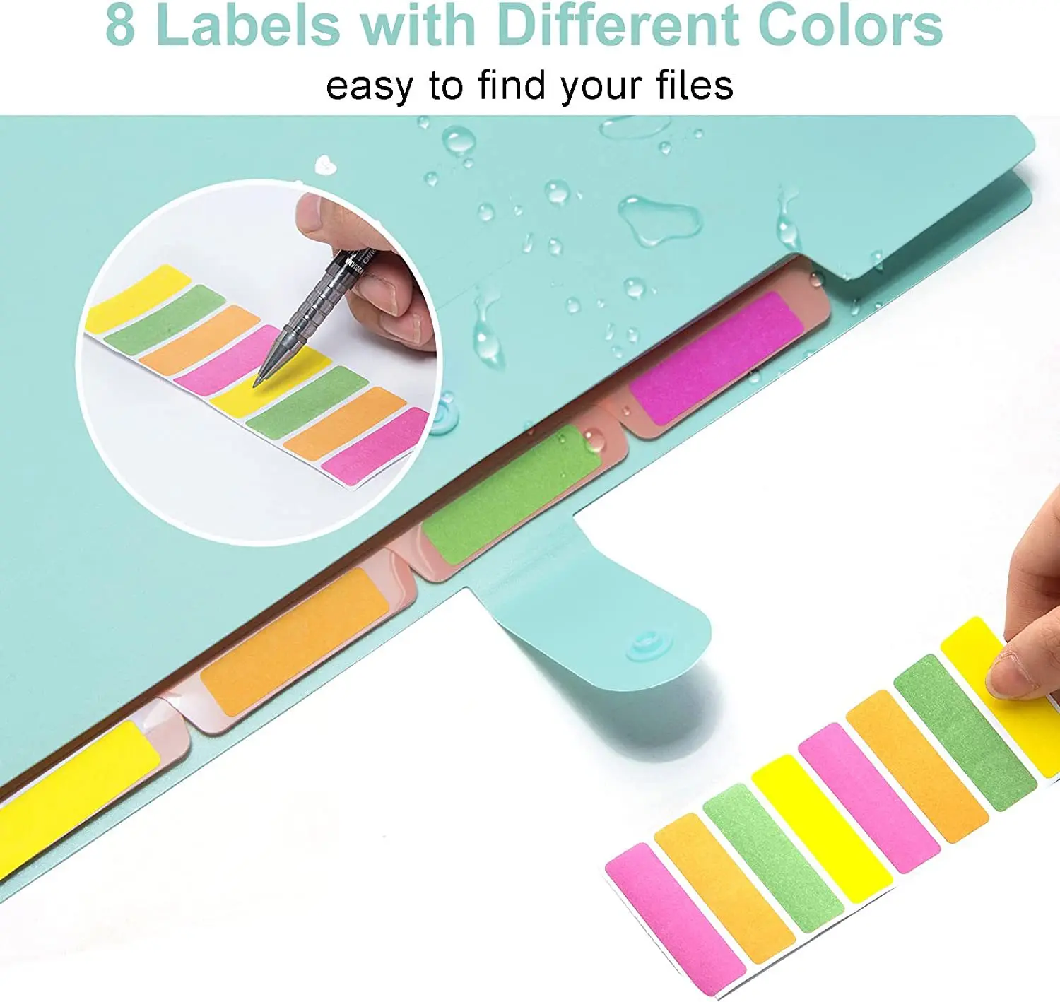 5 карманная папка для документов с индивидуальным логотипом Портативная сумка файлов полипропиленовые пластиковые папки расширяющаяся 4 размера