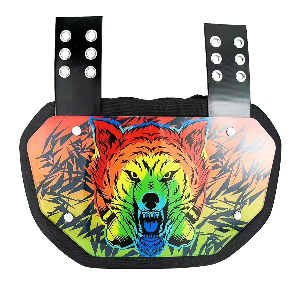 青と白のフットボールバックプレート大人用サイズ サッカー選手のための腰保護パッド ユース \u0026 アダルトリアプロテクター用アメリカンフットボールバックプレートサッカー選手用腰パッド