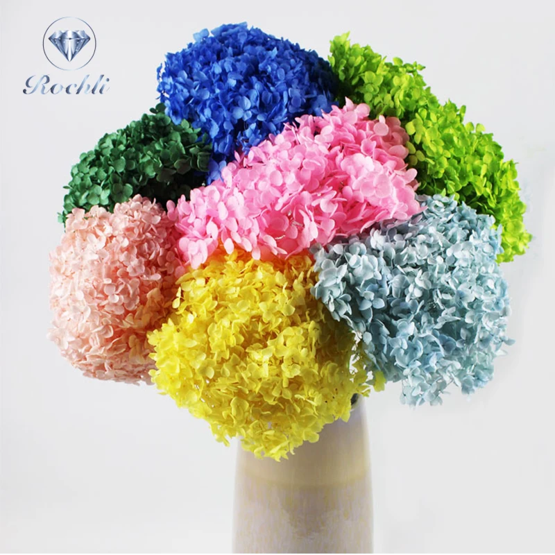 Flores Artificiales Grandes,Con Tallo Hortensia,Flores Preservadas,Venta Al  Por Mayor - Buy Hortensia,Flores Secas,Conservas De Flor Product on  