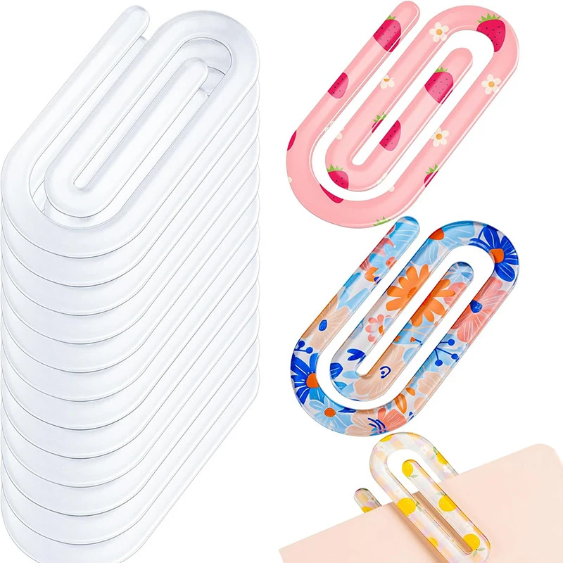 Clips de Papel em Acrílico Personalizados para Sublimação em Branco