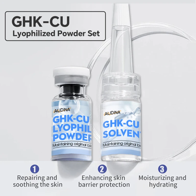 High Purity Fast Delivery Cosmetic Grade Age-aging Ghk Cu Powder Serum Blue Copper Ghk-cu Peptides for Skin Care d
