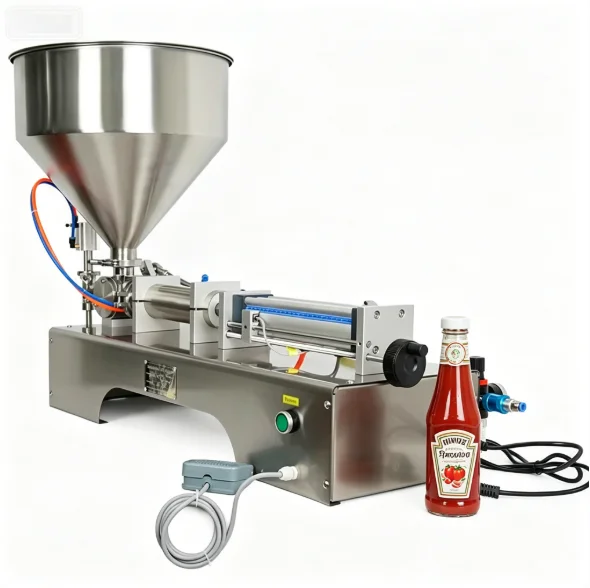 TEBAK Commercial Small-scale Liquid Filling Machine - Honey Sauce and Cream Universal Desktop Filling Machine