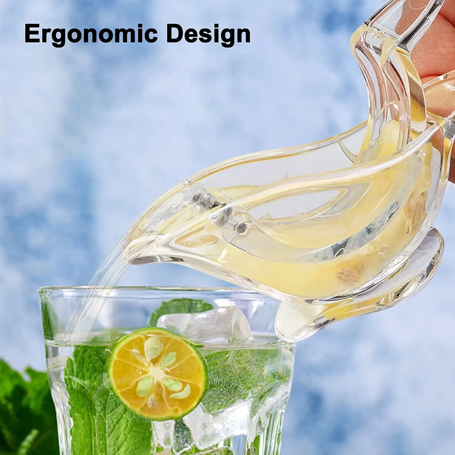Lime Squeezer Acrylic Crystal Manual Juicer Exprimidor De Limon Clear
