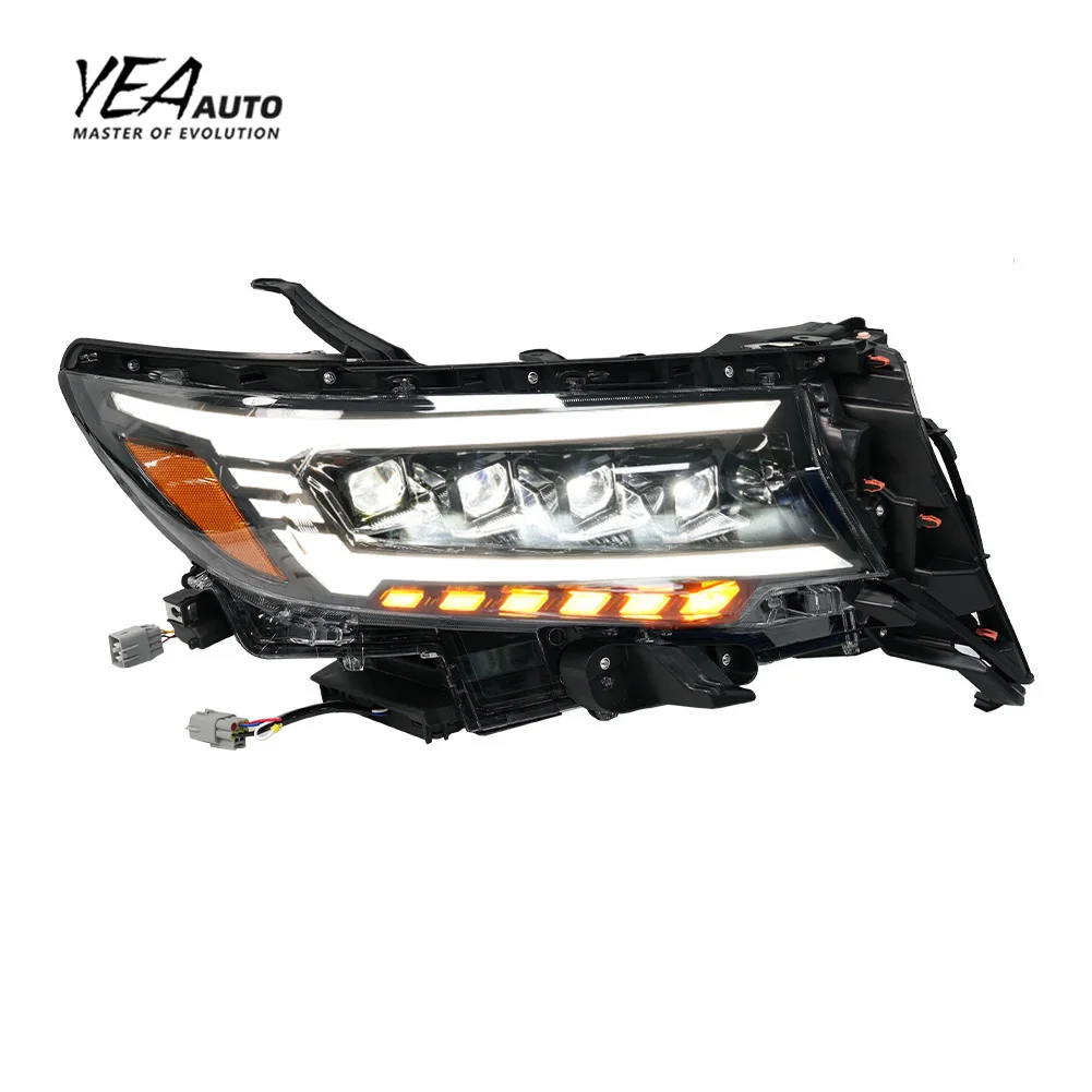 Модернизированные светодиодные фары с четырьмя глазами, фары для Toyota Land Cruiser Prado Fj150 Lc150 2018 и более поздние модели Fj 150, фара