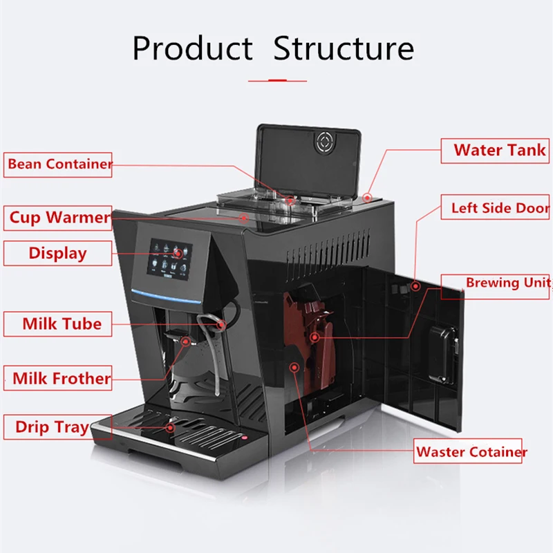 Fully Automatic Espresso Coffee Maker Machine, Full Auto Espresso Maker,  Colet CLT-S8T