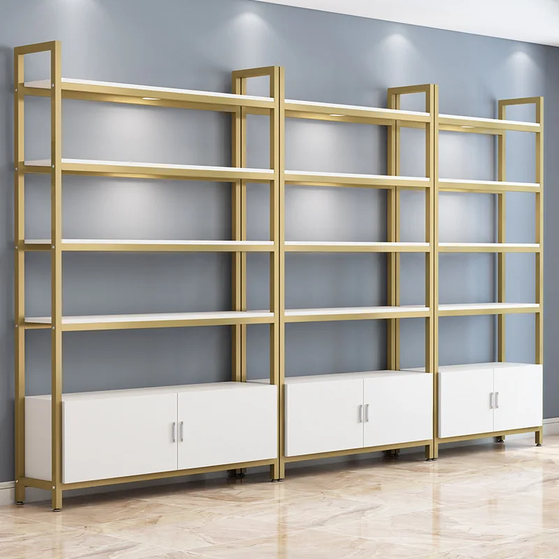 Mia 2025 Modern Display Rack for Beauty Salon Barbershop Supermarket Shelves Shopping Mall Display Cabinet Jewelry Boutique Cosmetic