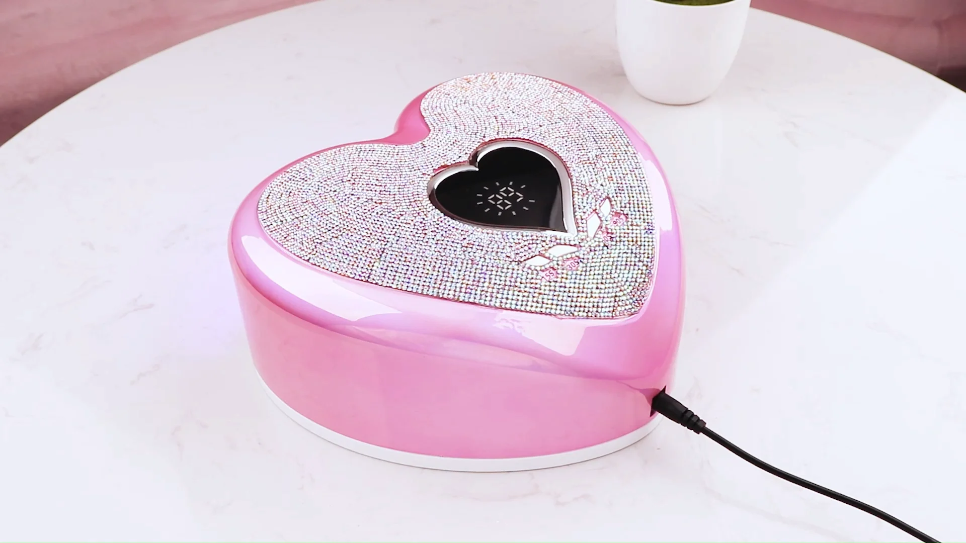 Misbeauty Heartshape Screen Elegant Design Pro Cure Uvled Nail Lamp
