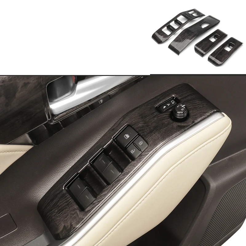 Ruihe Carbon Fiber Trim Cover For Toyota Highlander (2020-2025) - Trunk Switch & Light Knob Dashboard Accessory