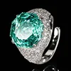 Bague taille ajustable, taille Millennium, vert Parra