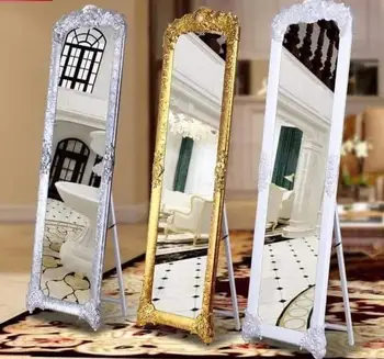 European Style Luxury Full Body Dressing Floor Mirror Large Fitting Mirror