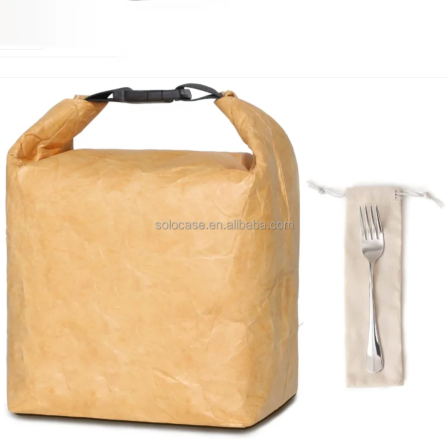 Tyvek Material Collapsible Lunch Bag
