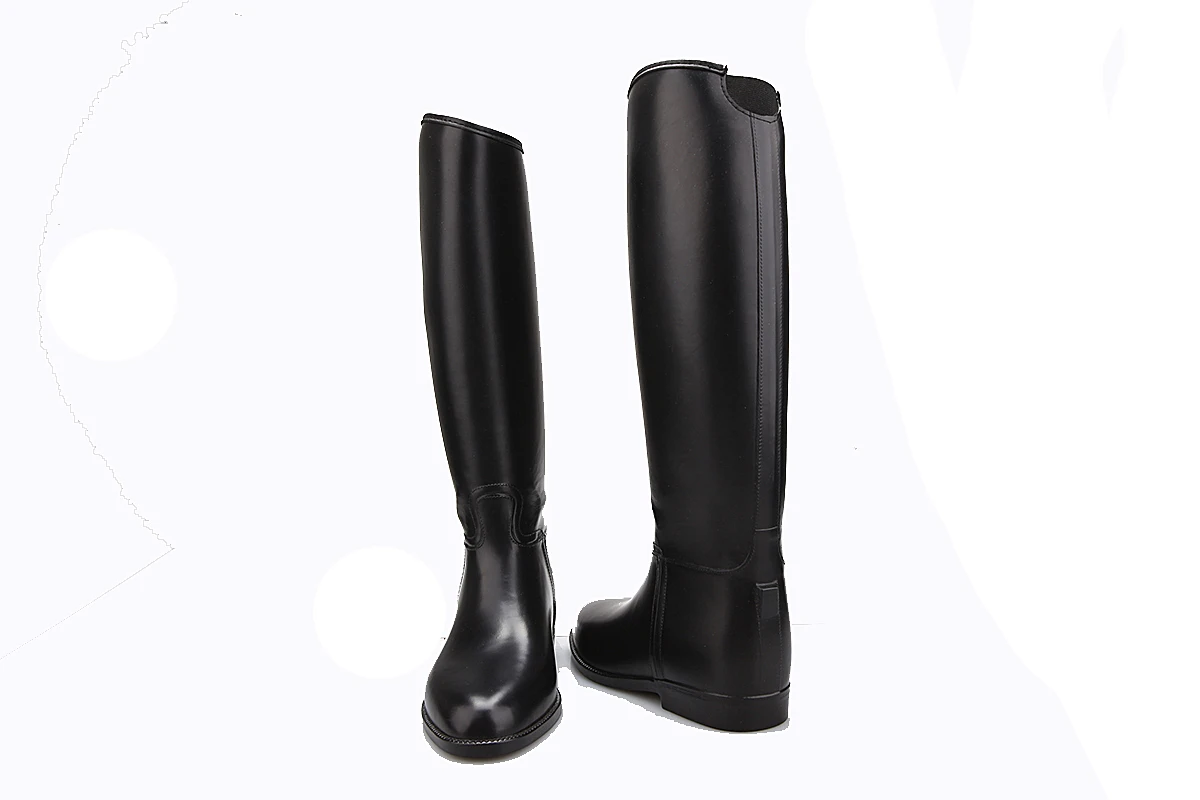 Ladies Wellington Riding Boots Quilt Star PVC Waterproof Sole Trendy Horse Black 