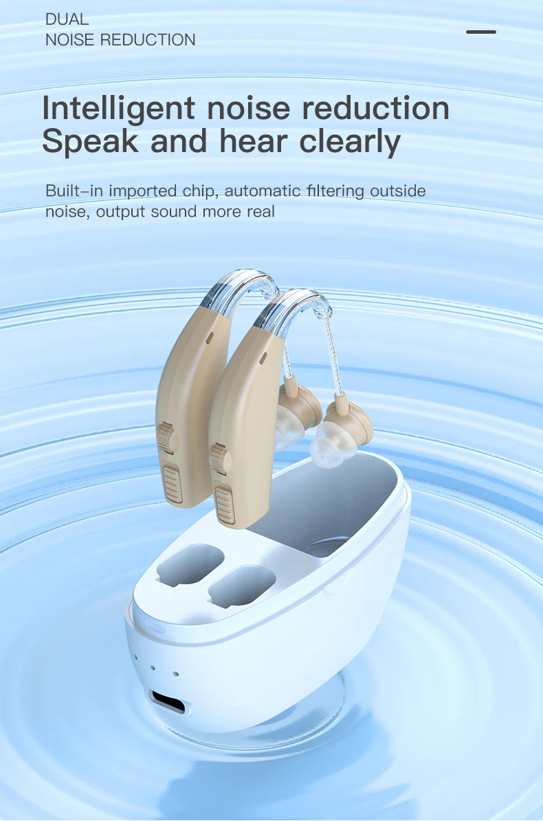 Goodmi Rechargeable Sound Amplifier Severe Hearing Aid For Deaf People
