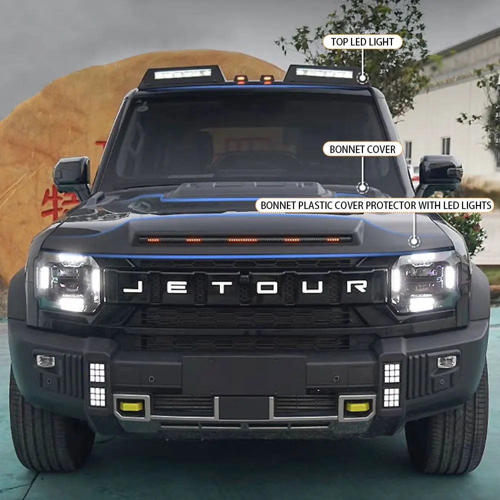 Car Parts BodyKit Upgraded Ventilation Bonnet Gravel Sand Fender for T2 Jetour Traveler 2024