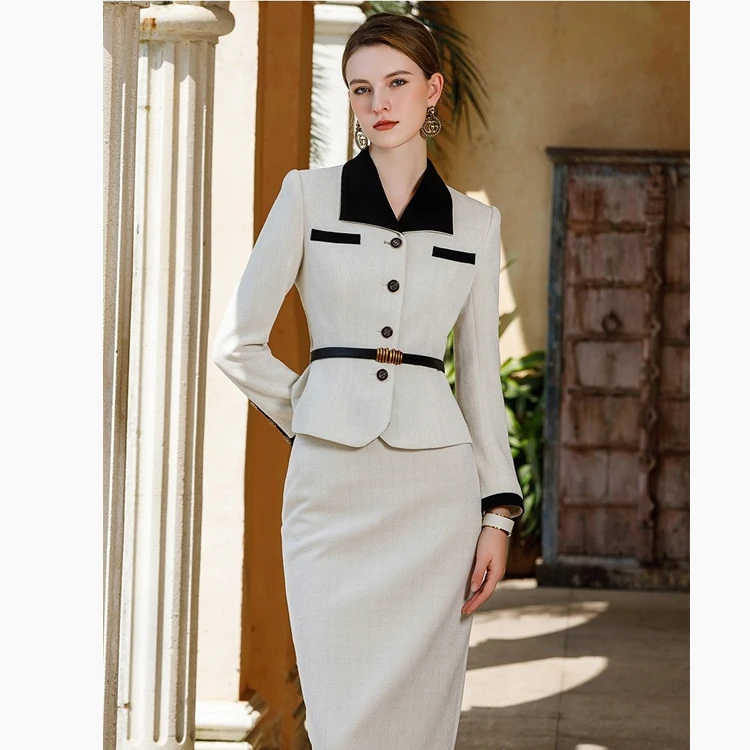 Original Supplier Designed And Fashion Midi Skirts Suit Matching Hats ...