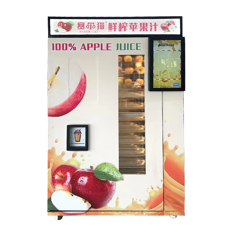 Newsaier Automatic Apple Juice Vending Machine for Malls