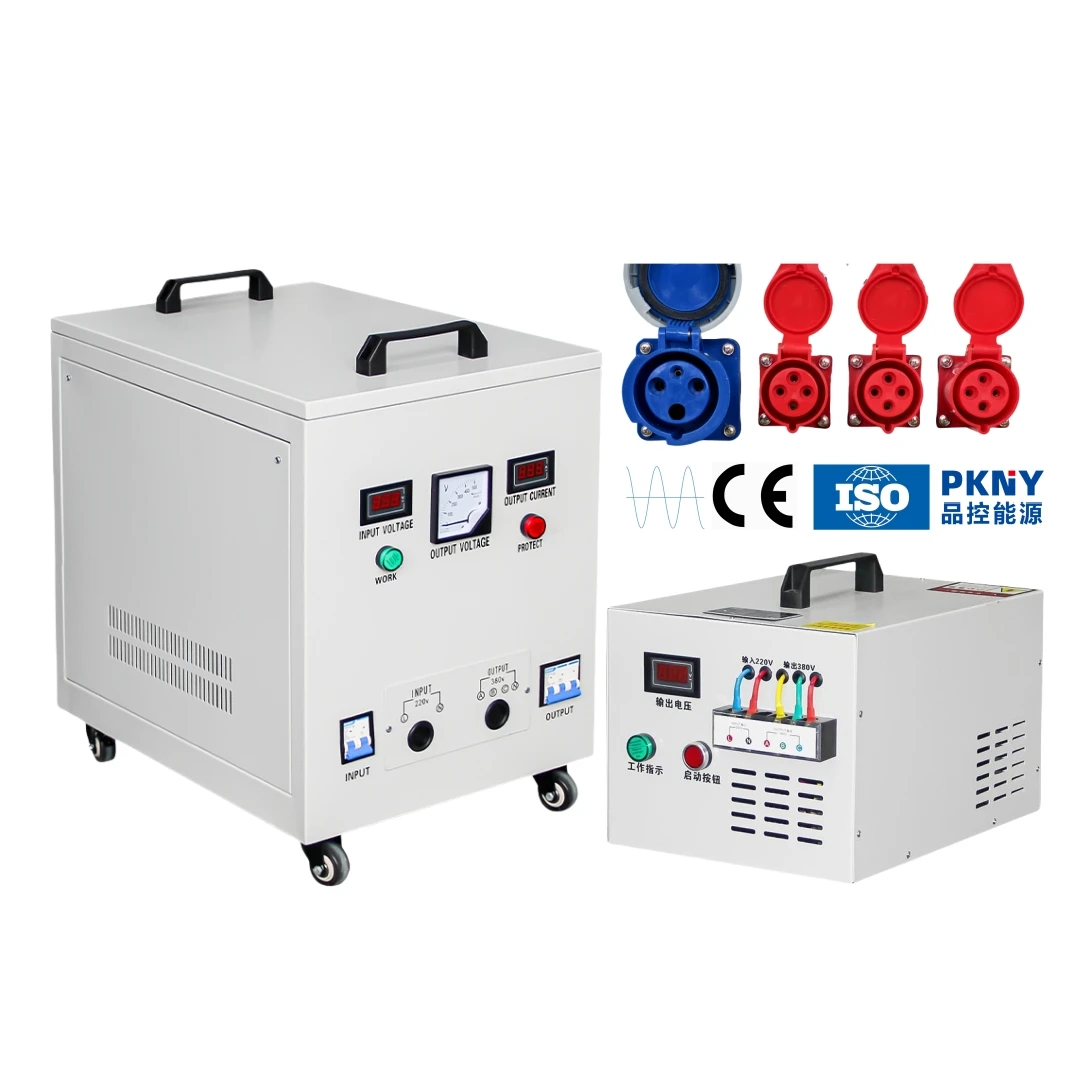 Transformateur élévateur Monophasé 220V Vers Triphasé 380V - Convertisseur De Tension 30kg