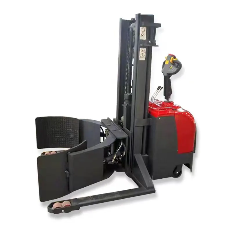 1200kg 15000kg 2000kg Driving Forward Standing On Forklift Electric Pallet Stacker With Adjustable Or Fixed Wide Legs