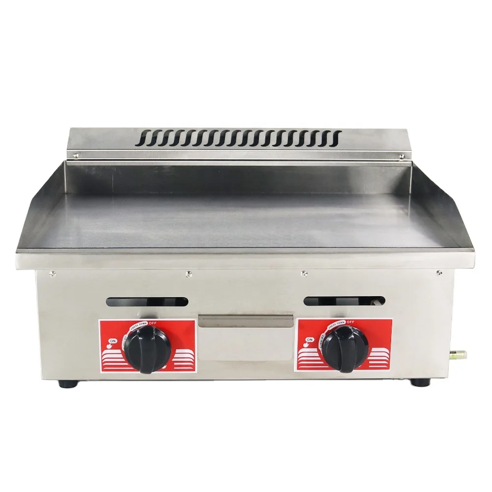 Kitchen Equipment Counter Top Gas Griddle Fast Food Franchise Gas Flat Top Gas Grill Griddles