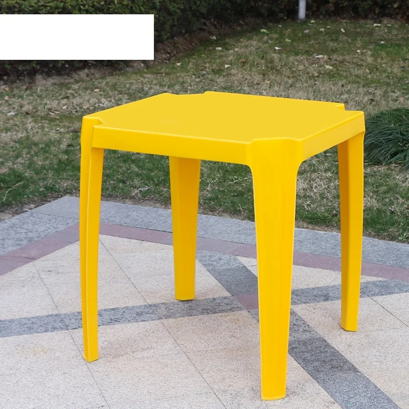 Wholesale White Garden Plastic Tables For Event High Quality Square