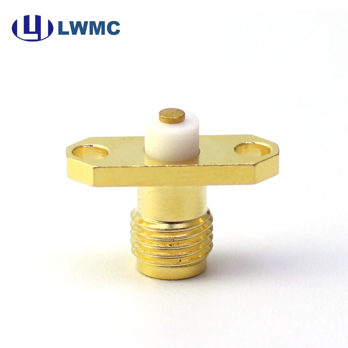 SMA femmina con flangia a 2 fori