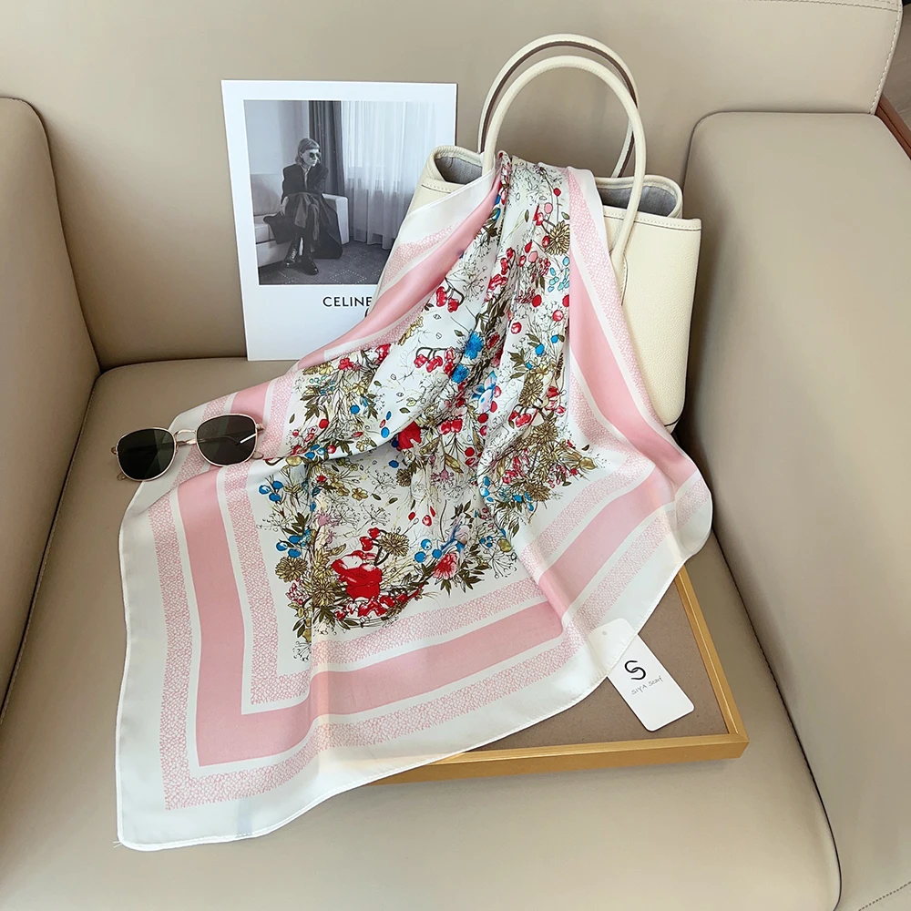 Wholesale 2025 Square Silk Scarves - Stylish & Versatile