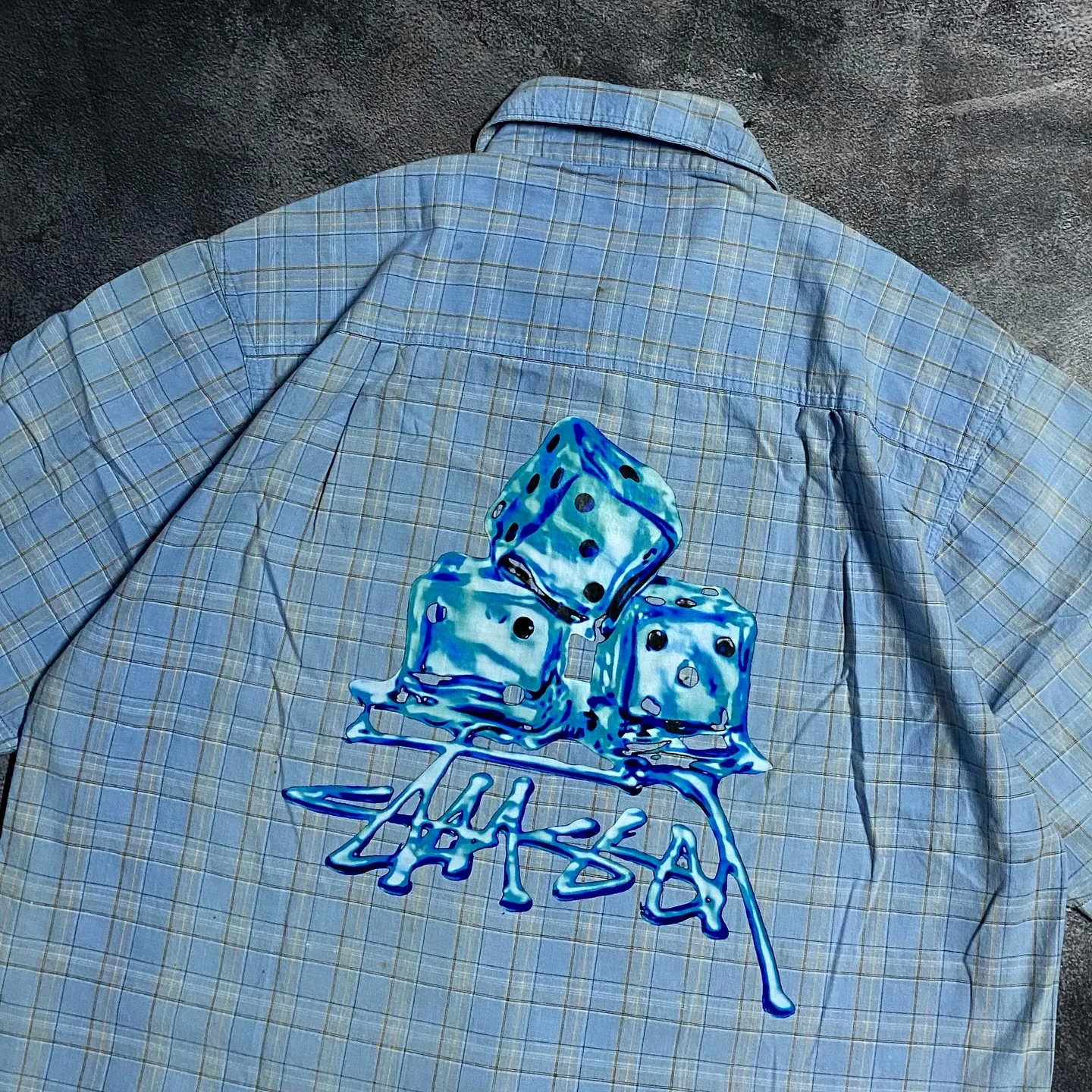 Customize 100%Polyester Streetwear Screen Printed T-shirt Oversize Polo Shirts Unisex Graphic Plaid Boxy Cropped t Shirt for Men gallery 4