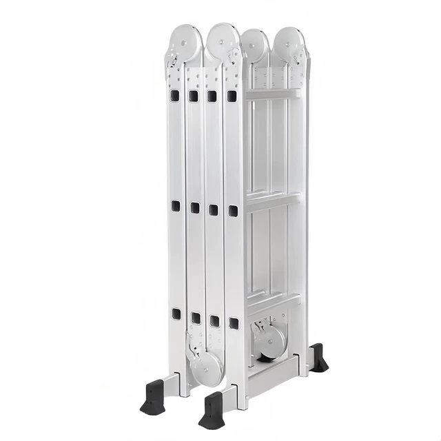 Movable 3.7m joints aluminum multi-purpose step ladder