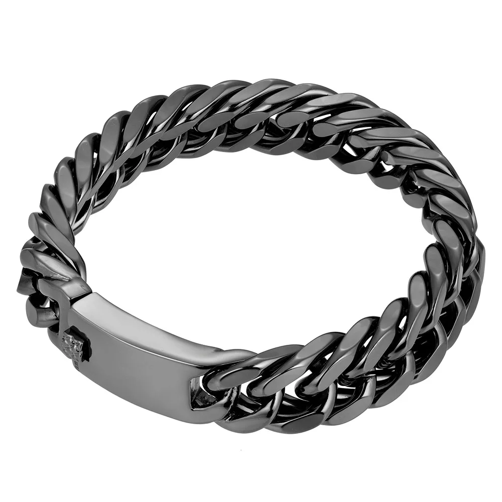 JewelryVolt Stainless Steel Curb Link Chain Necklace