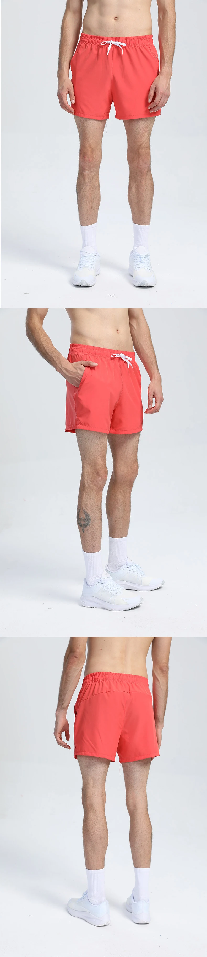 Elastic speed dry running training track summer thin style breathable marathon pants cotton plus size men's shorts985_voghion.com