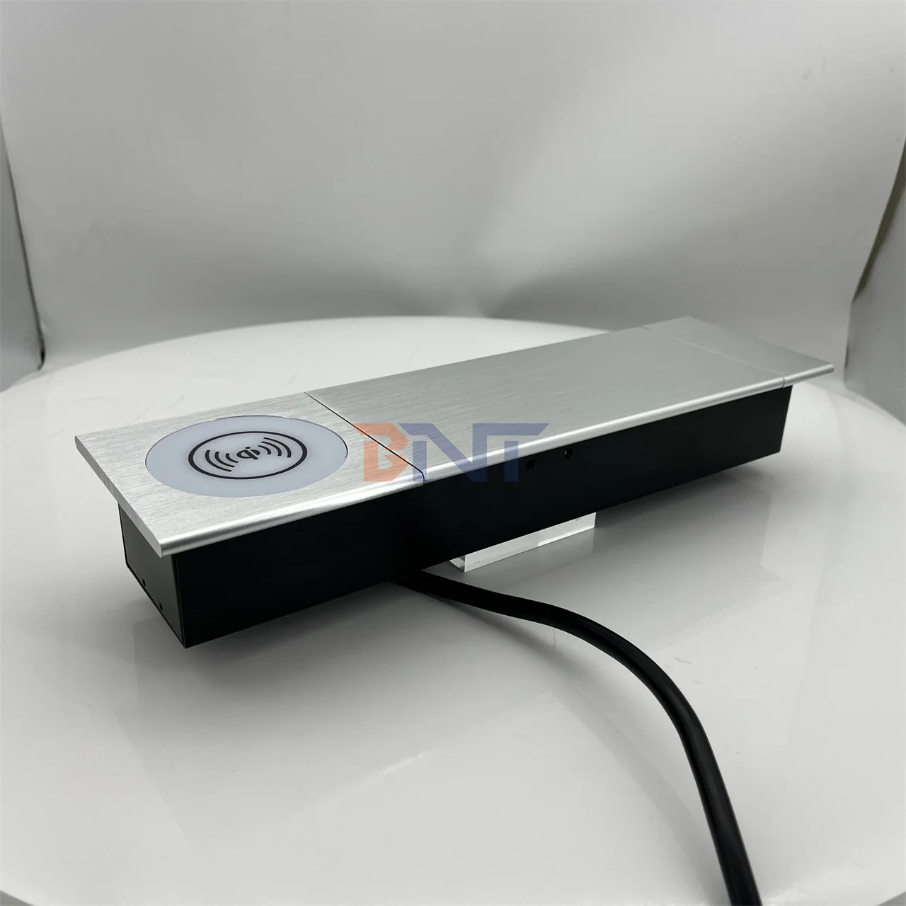 CE Approved Embedded Side Slide Socket Meeting Table Desktop Hidden Power Outlets Socket USB Port