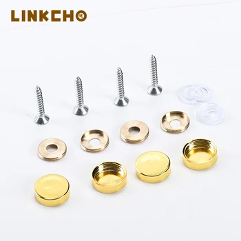 Fastener Copper Advertising Mirror Nails Flat Fixed Mirror Screw Nails Decorative Head Screw Cover 16mm