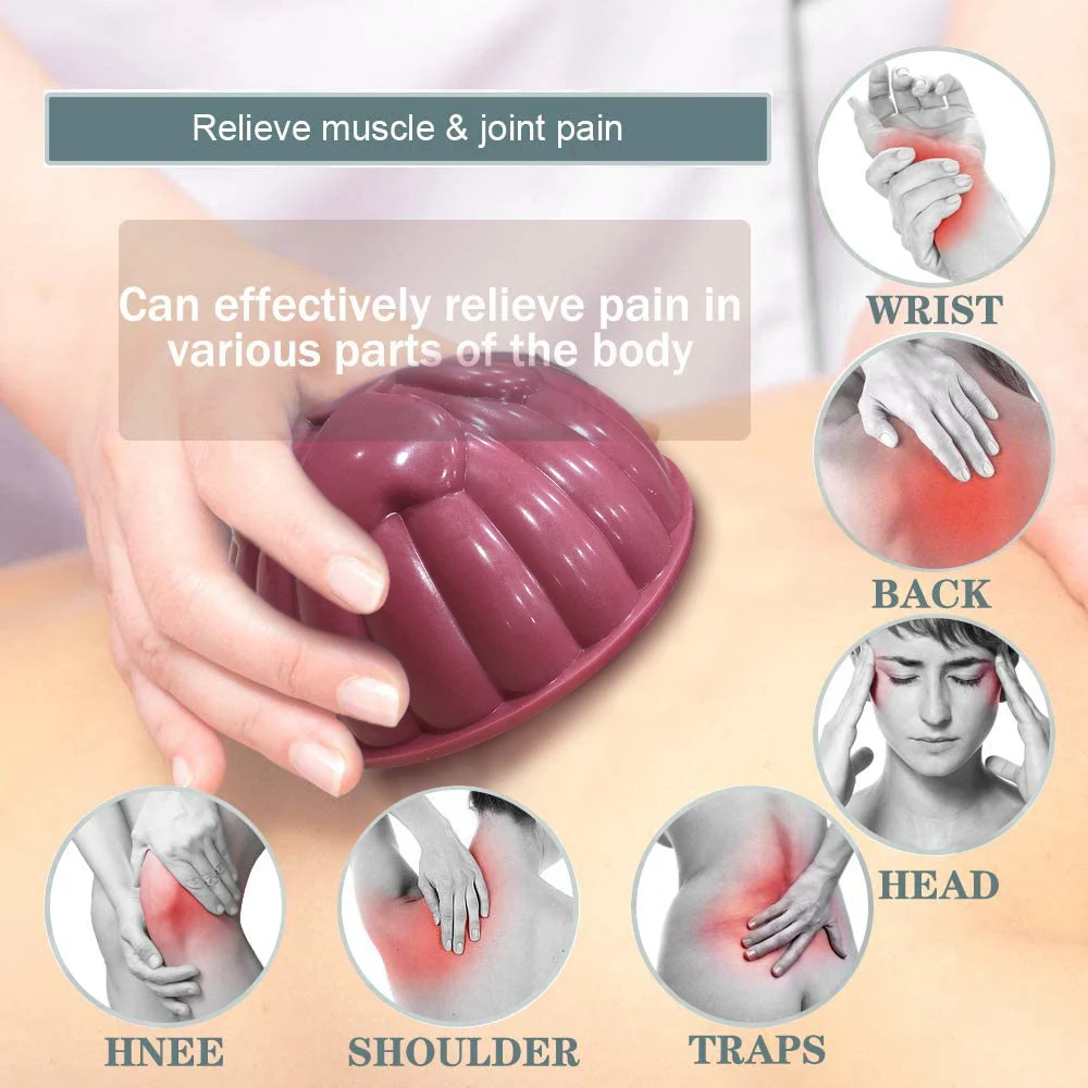 
 Manufacturer Easy to use Far infrared Self-heating Cupping Therapy Ventosa Silicone Cupping Cup Sets for Home Cupping  