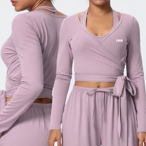 2026 New Women New Quick Dry Breathable With Sleeve Fitness Jacket Gym Smart Stretch  Yoga Wear for Running Workout Sport Tops