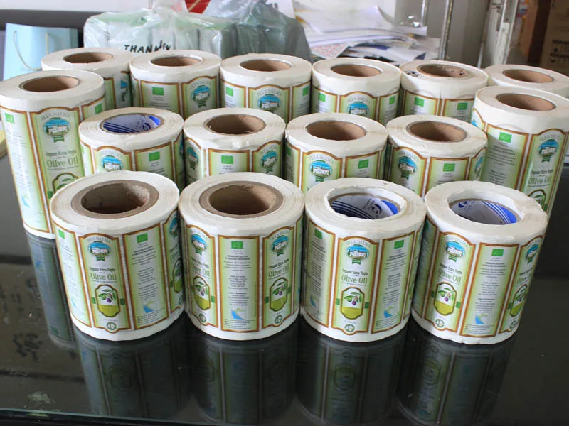 Custom Adhesive Paper Barcode Stickers Sequence Number Custom Adhesive Roll Sequence Code Sticker