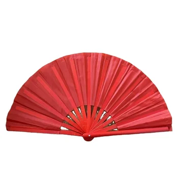 Guarantee Quality Large Rave Folding Hand Fan White/Red/Black Fabric Blank Rave Fan Personalized logo is available