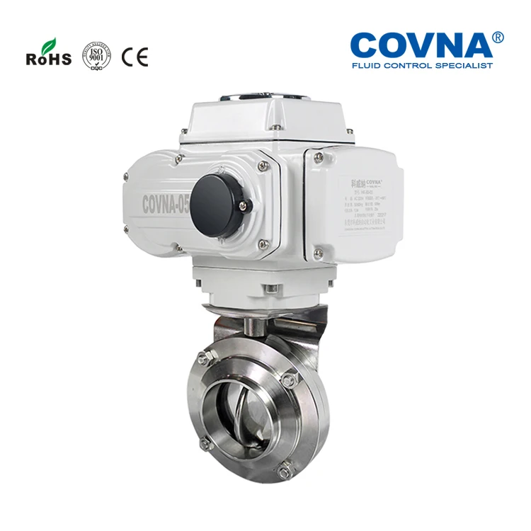 Covna Stainless Steel Pn10/16 Dn65 Food Grade Threaded Electric ...