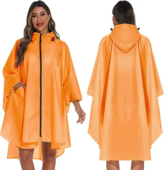 Woqi Most Popular Rain Coat Polyester Rainwear With High Quality 100