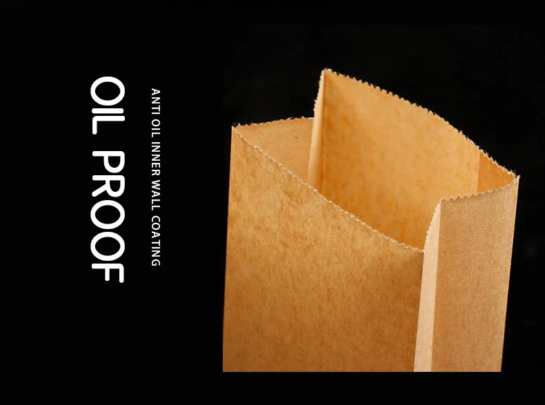 White And Brown Kraft Paper Twisted Handle Flat Handle Shopping Carrier