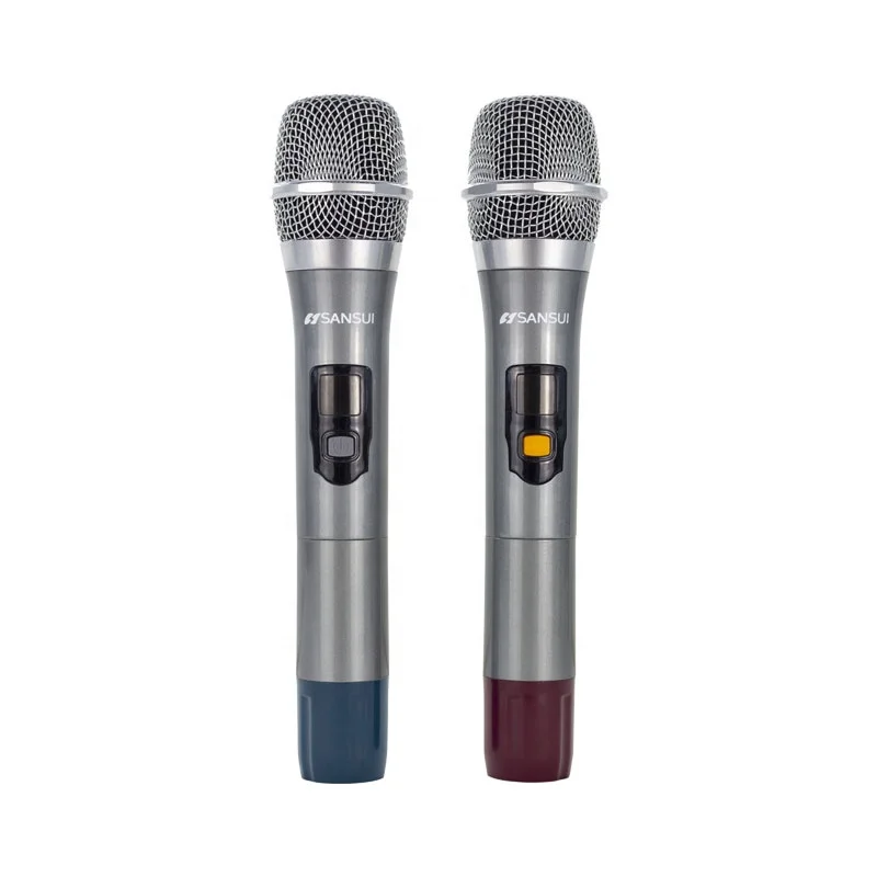 GLXD4 Cheap Price Uhf Dual Channel Handheld Long Range Wireless Microphone Dynamic Karaoke Microphone