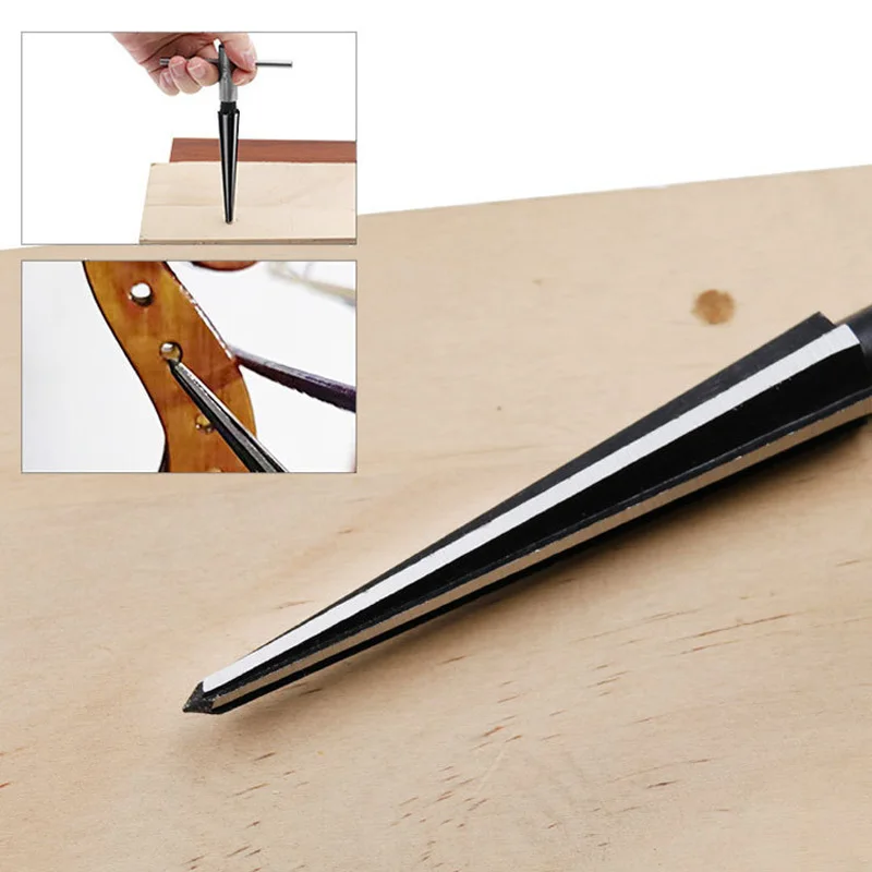 Alesatore Esagonale, Alesatore a Forma di T con Foro per Perno a Ponte,Alesatore Conico per Metallo Fori di Perforazione Conici Foratura Manuale per Fori Conici, Fori per Viti in Tavole di Legno