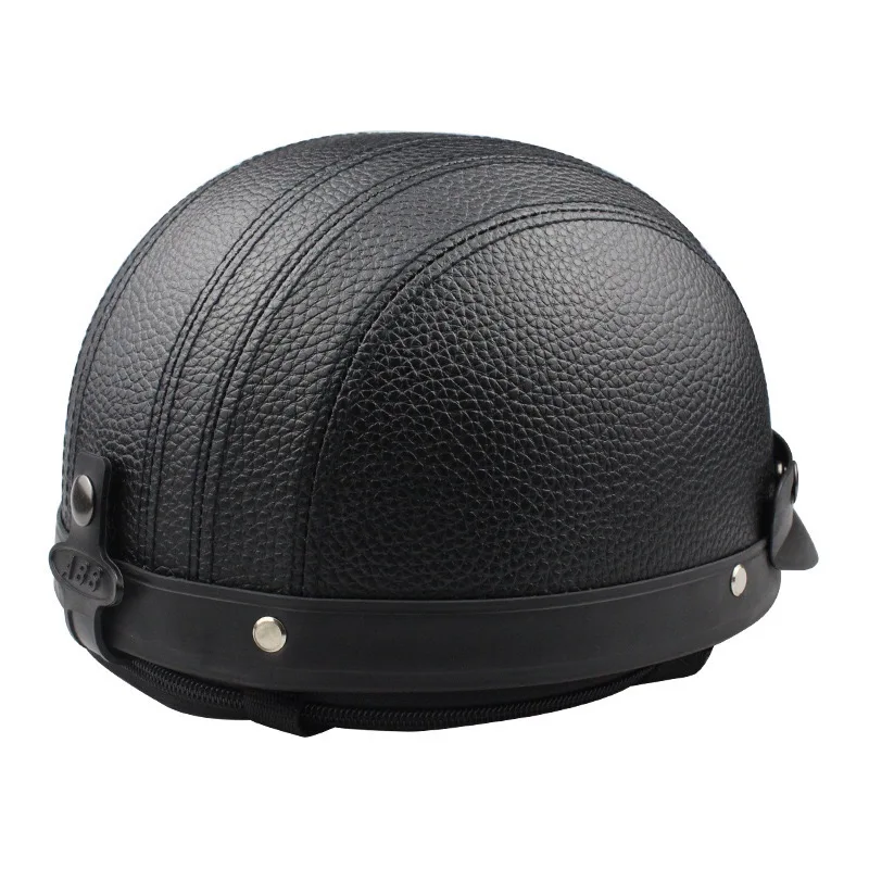 Vintage Half Face Motorcycle Helmet Safety Style