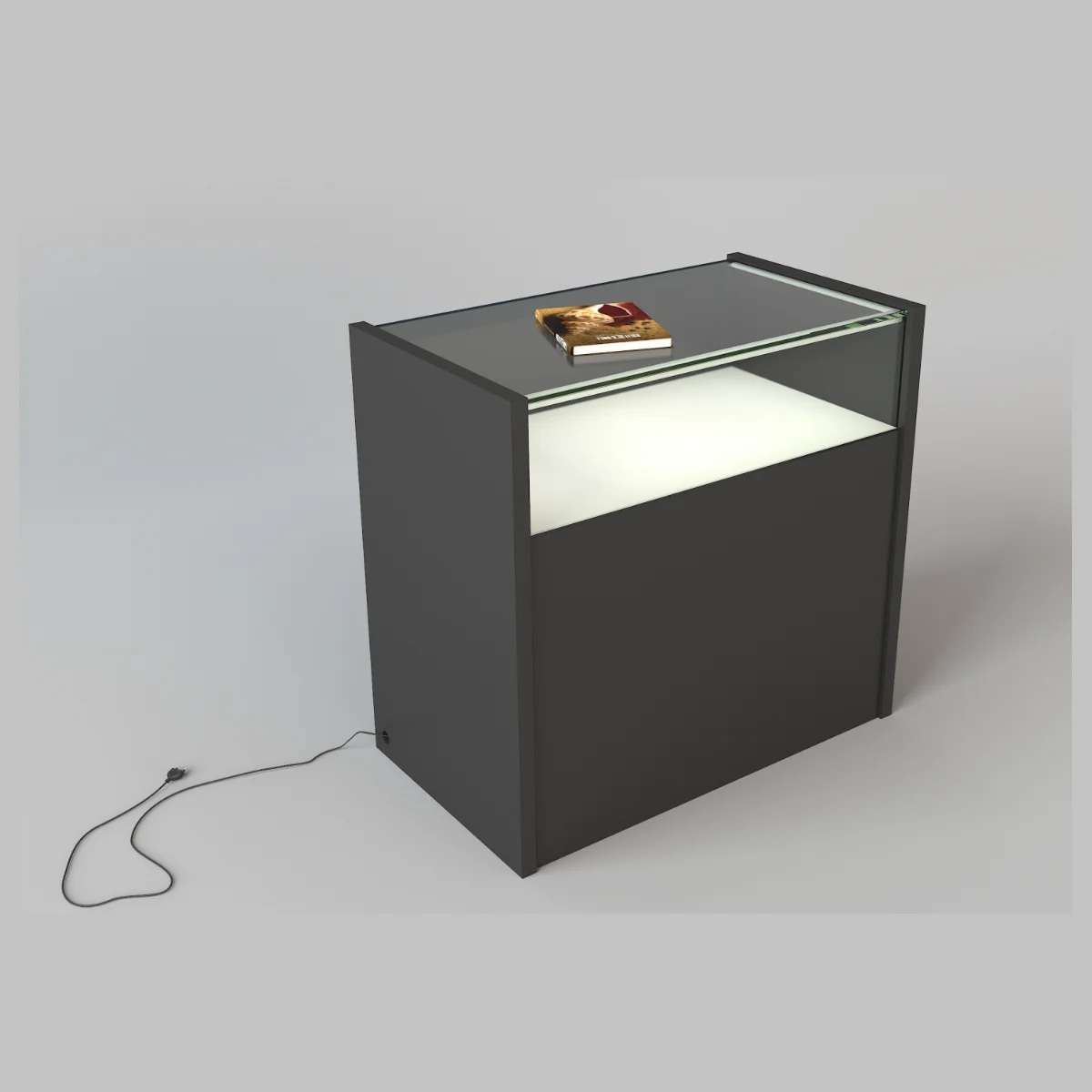 Wholesale Modern Jewelry Vitrine Glass Showcase Display Retail Store