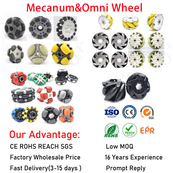 14145アルミ合金60ミリメートルオムニホイールのための小型