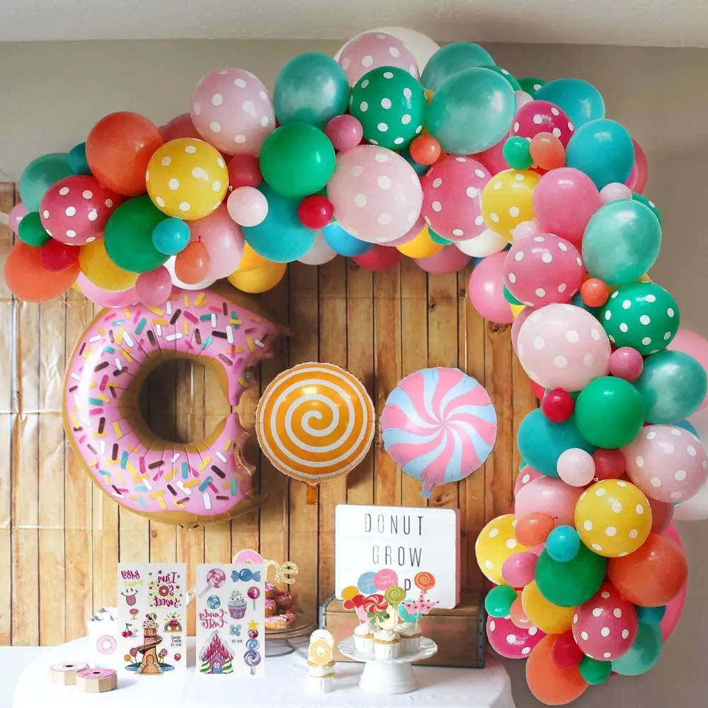 Donut Happy Birthday Banner – Süße Geburtstagsdeko Mit Donut-Motiv Für Kinderpartys | Rosa Partydekoration